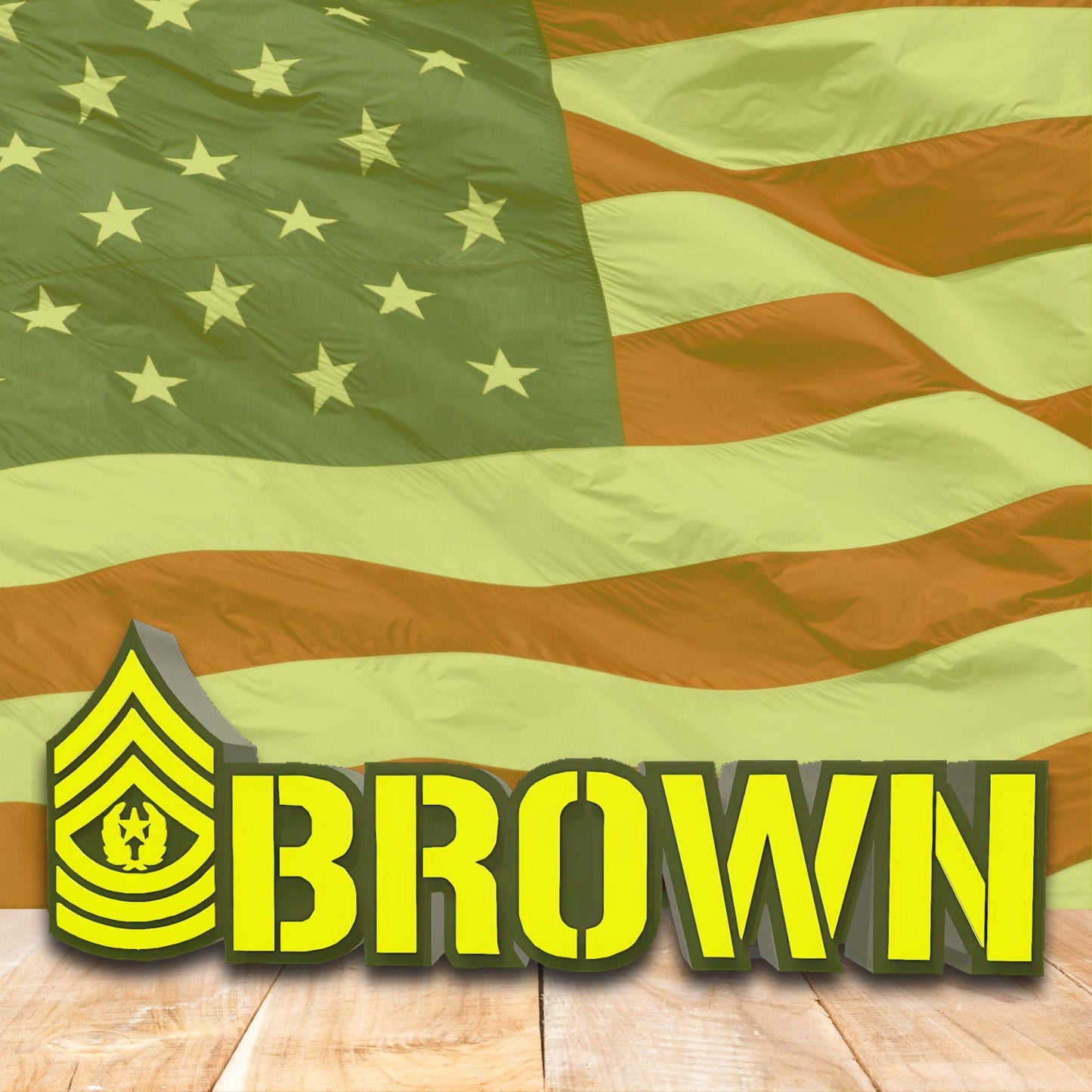 Personalized Command Sergeant Major Rank Plaque, CSM Desk Name Plate, Army Promotion Gift