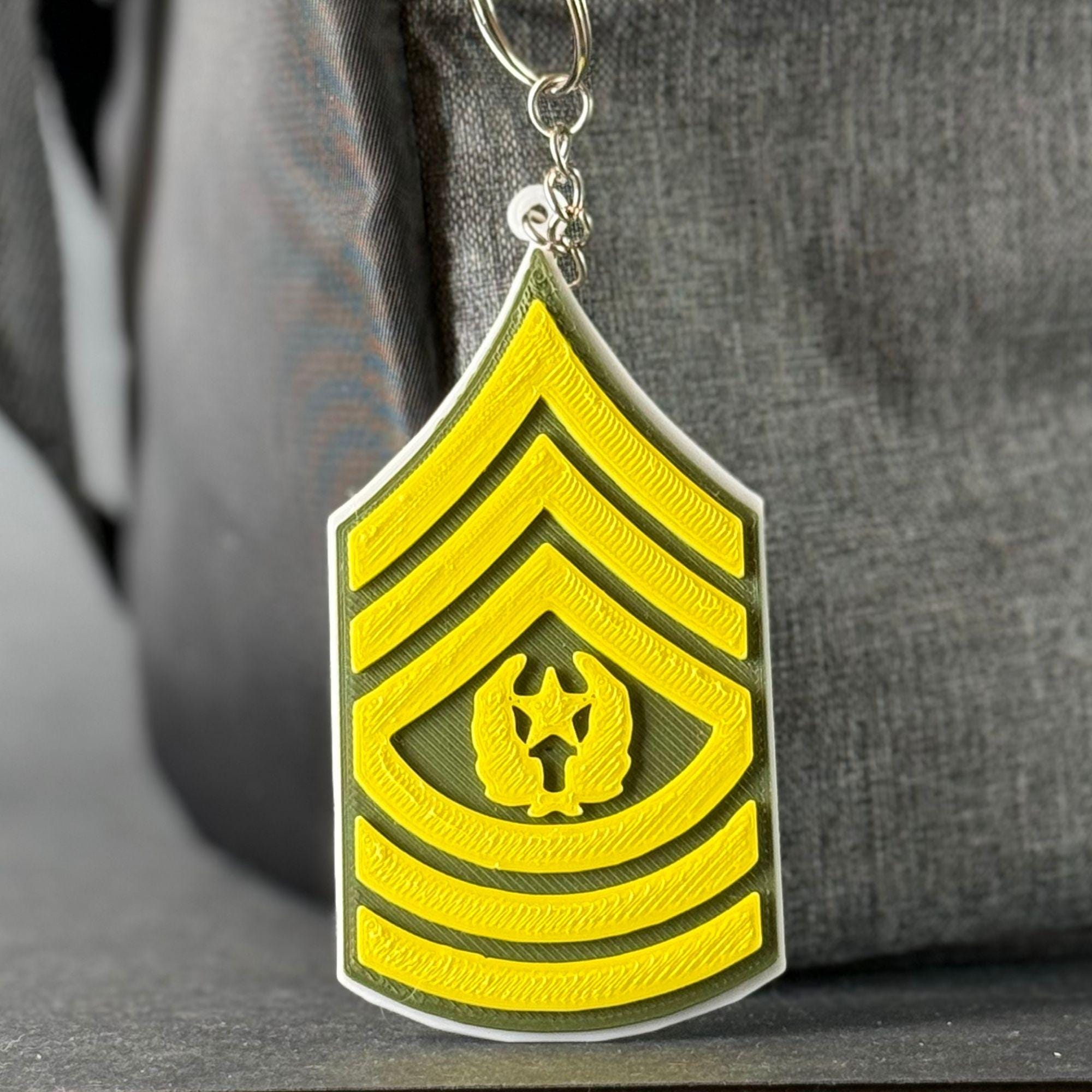 Personalized Command Sergeant Major Keychain