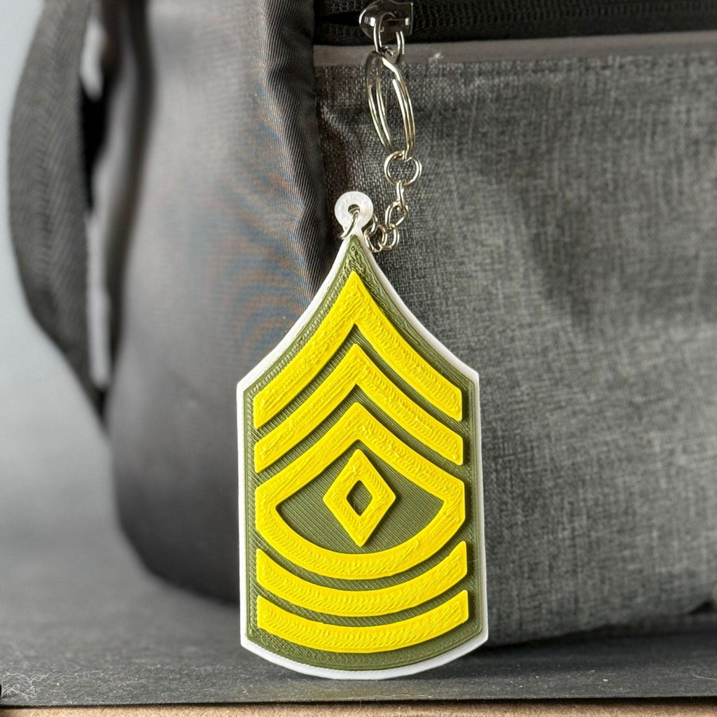 Personalized First Sergeant Keychain