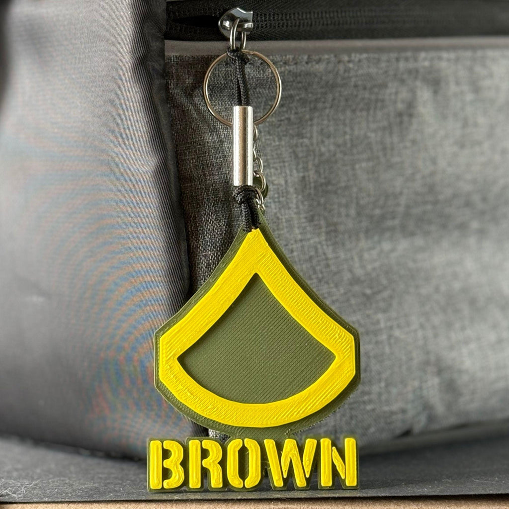 Personalized Private First Class Keychain