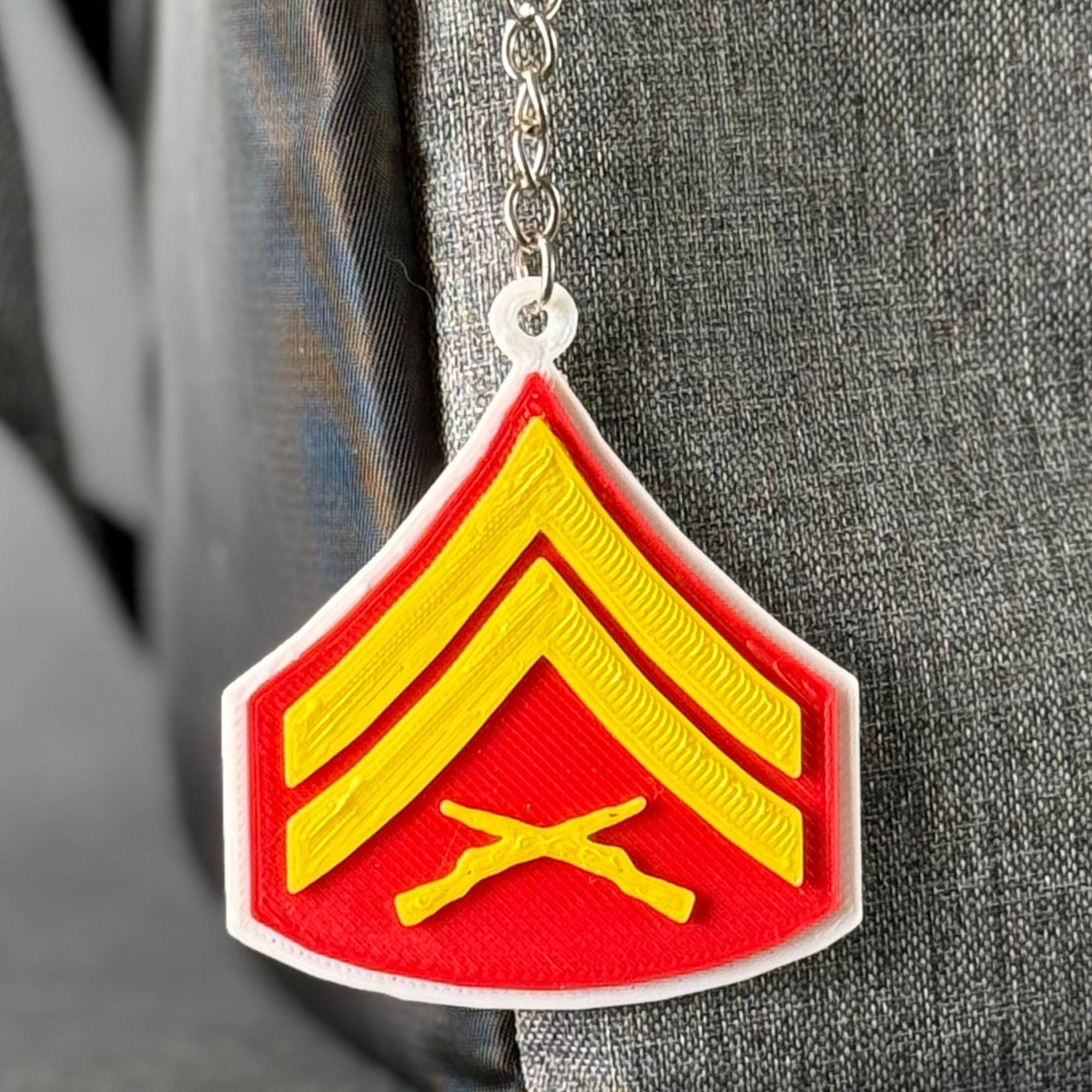 Personalized Corporal Keychain