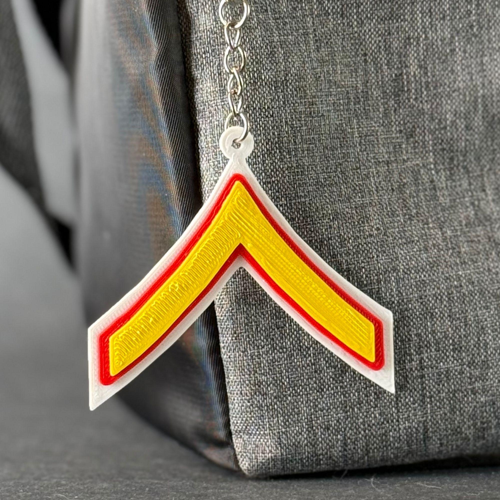 Personalized Private First Class Keychain