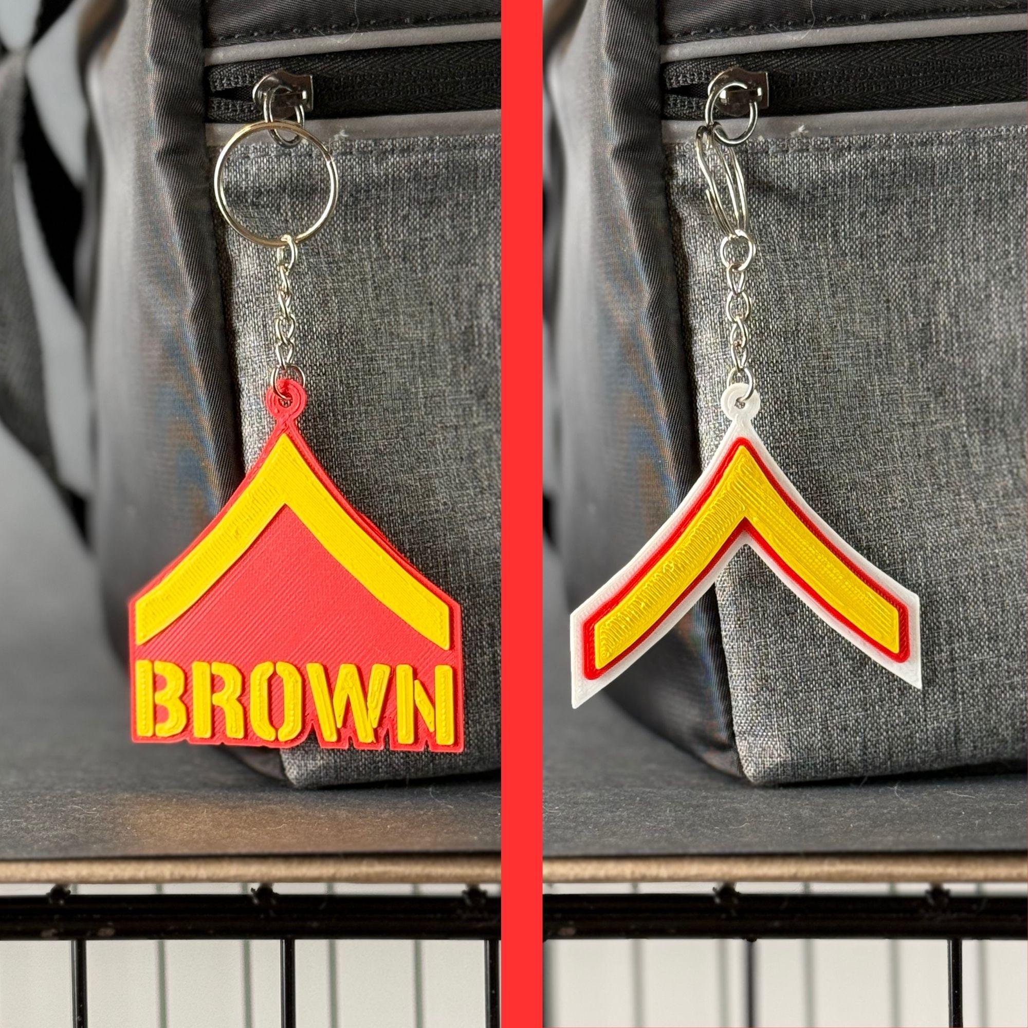 Personalized Private First Class Keychain