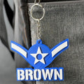 Personalized USAF Airman Keychain
