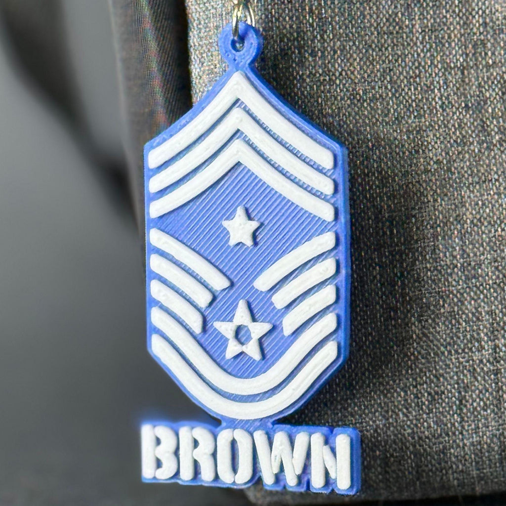 Personalized Command Chief Master Sergeant Keychain