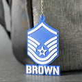 Personalized Master Sergeant Keychain