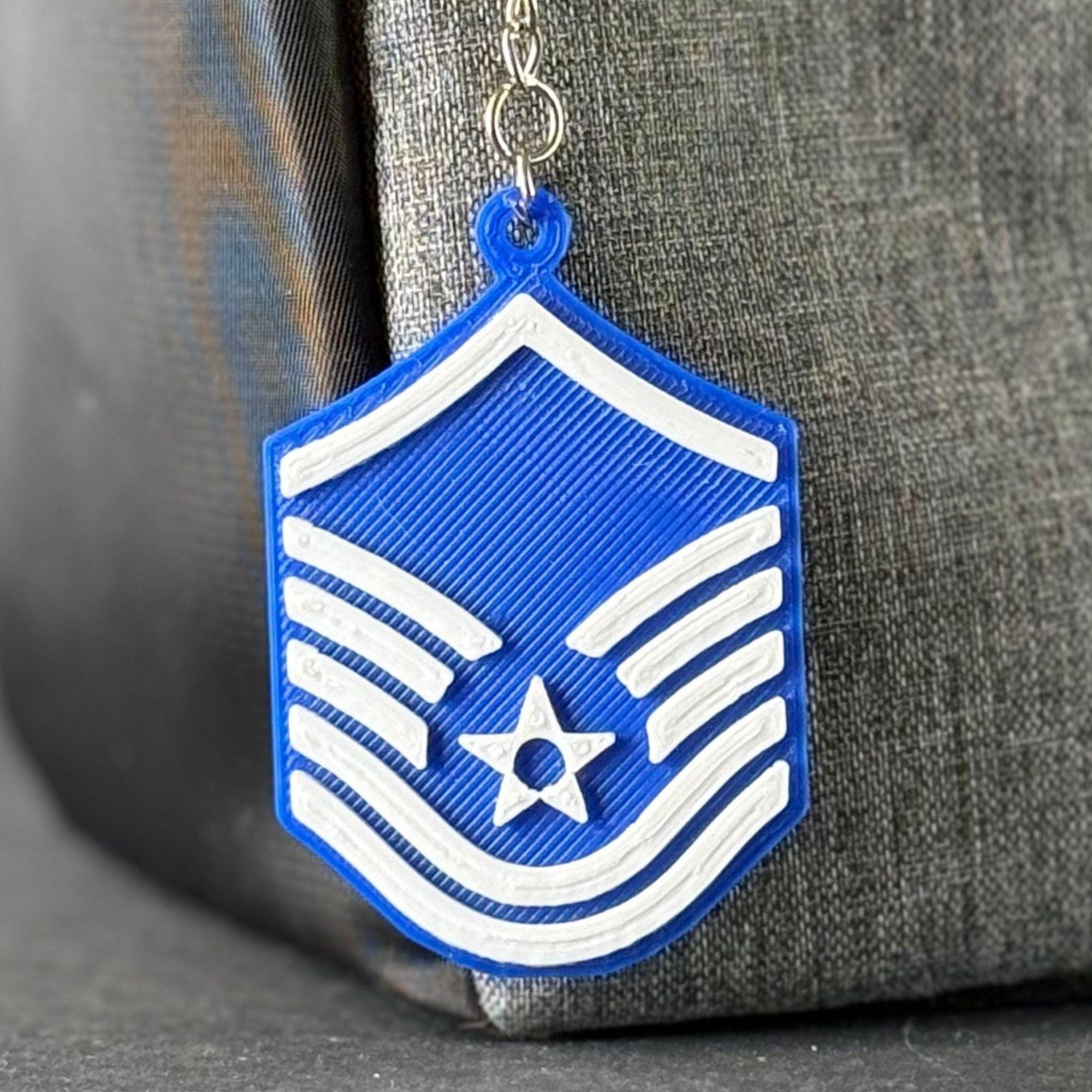 Personalized Master Sergeant Keychain