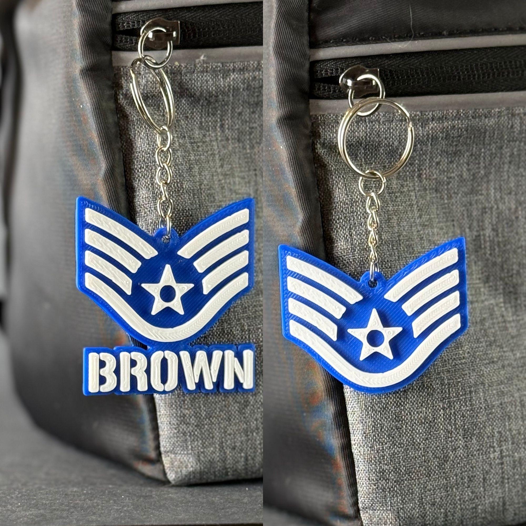 USAF Staff Sergeant Keychain