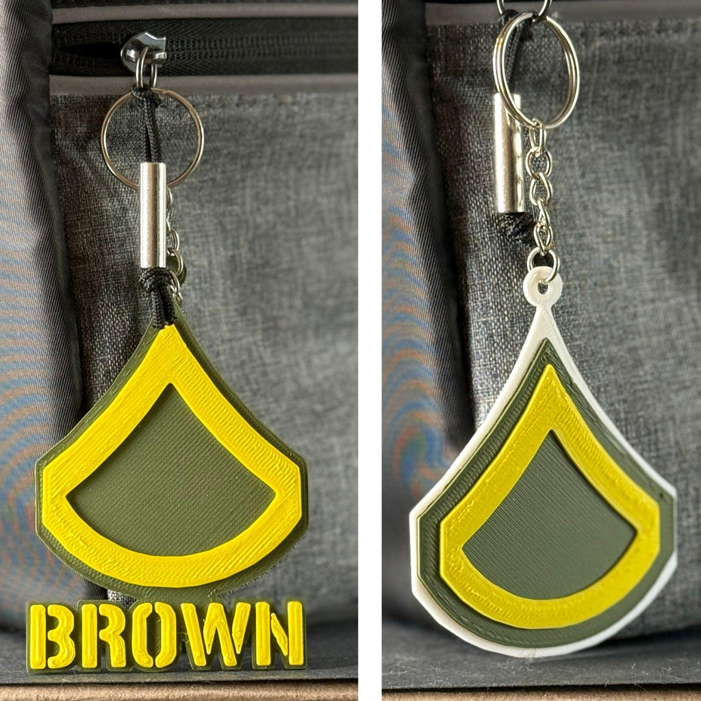 Personalized Private First Class Keychain