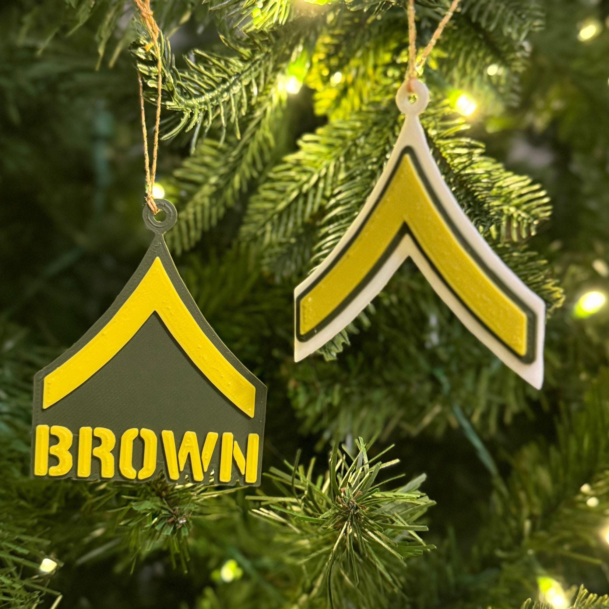 Personalized Army Private Ornament