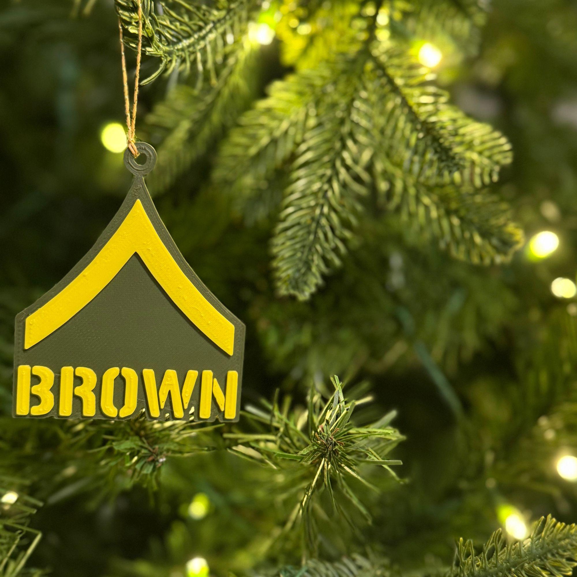 Personalized Army Private Ornament
