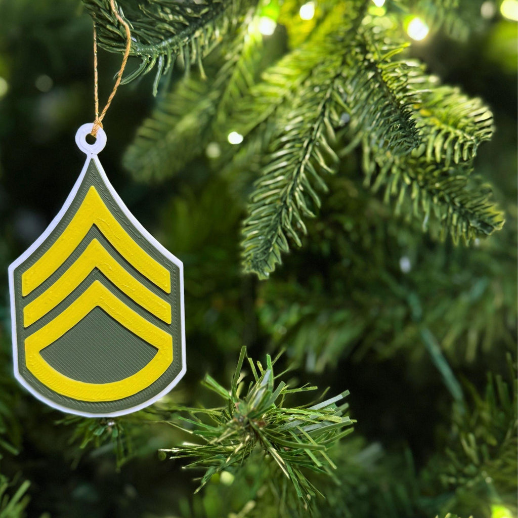 Personalized Army Staff Sergeant Ornament