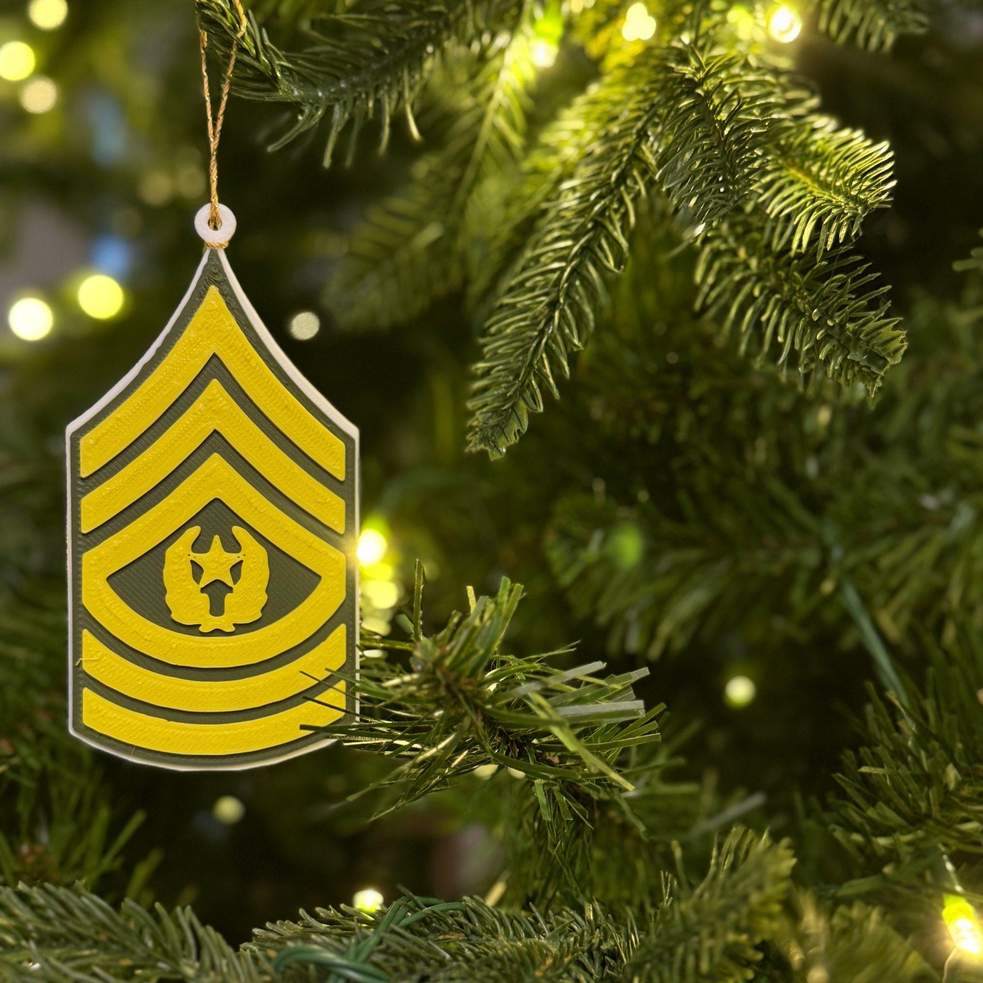 Personalized Army Command Sergeant Major Ornament