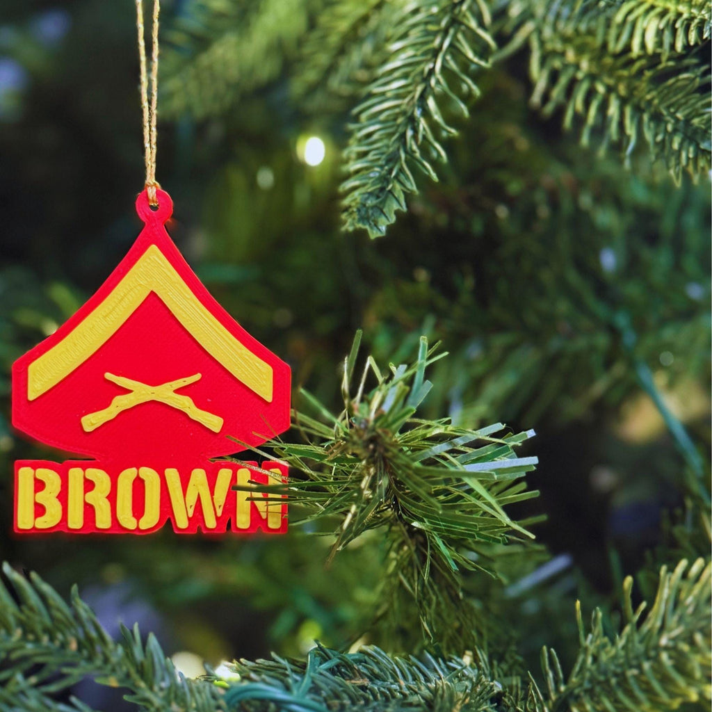 Personalized Marines Lance Corporal Ornament