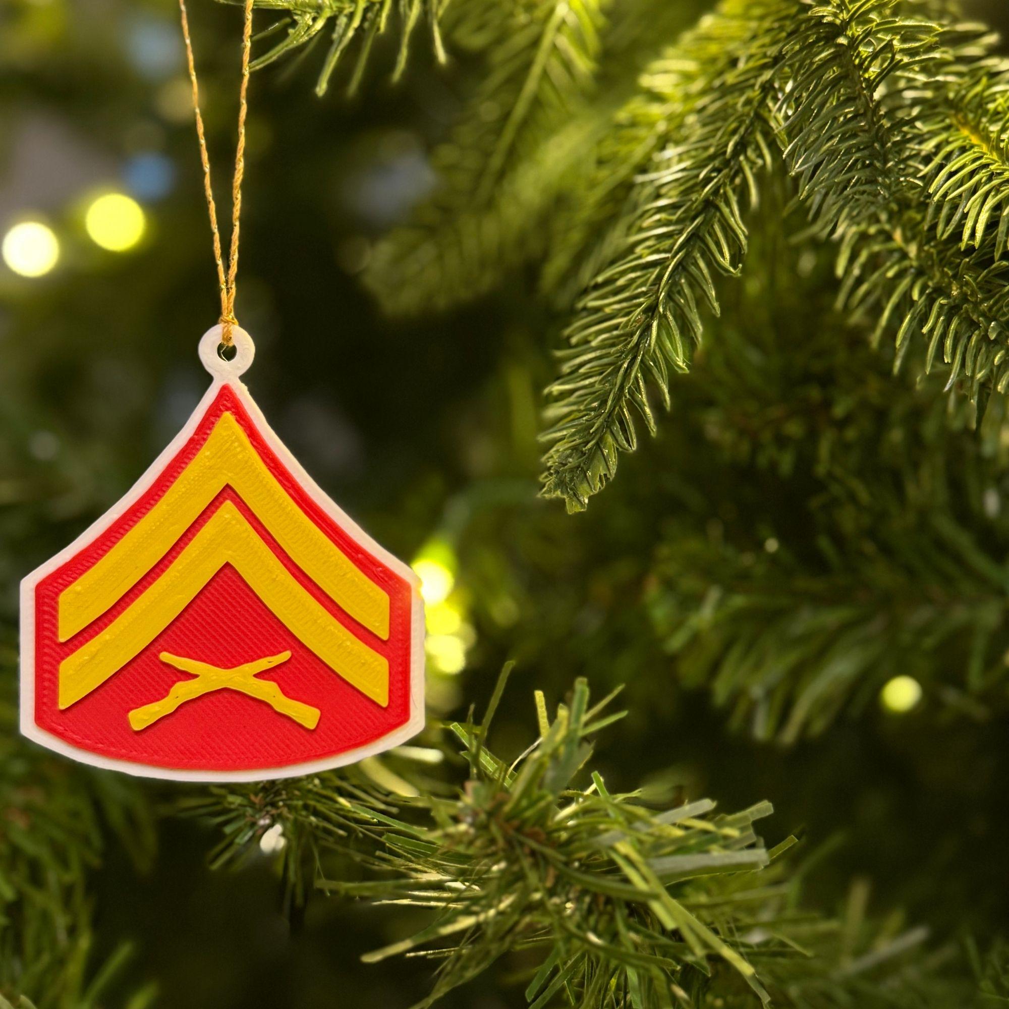 Personalized Marines Corporal Ornament
