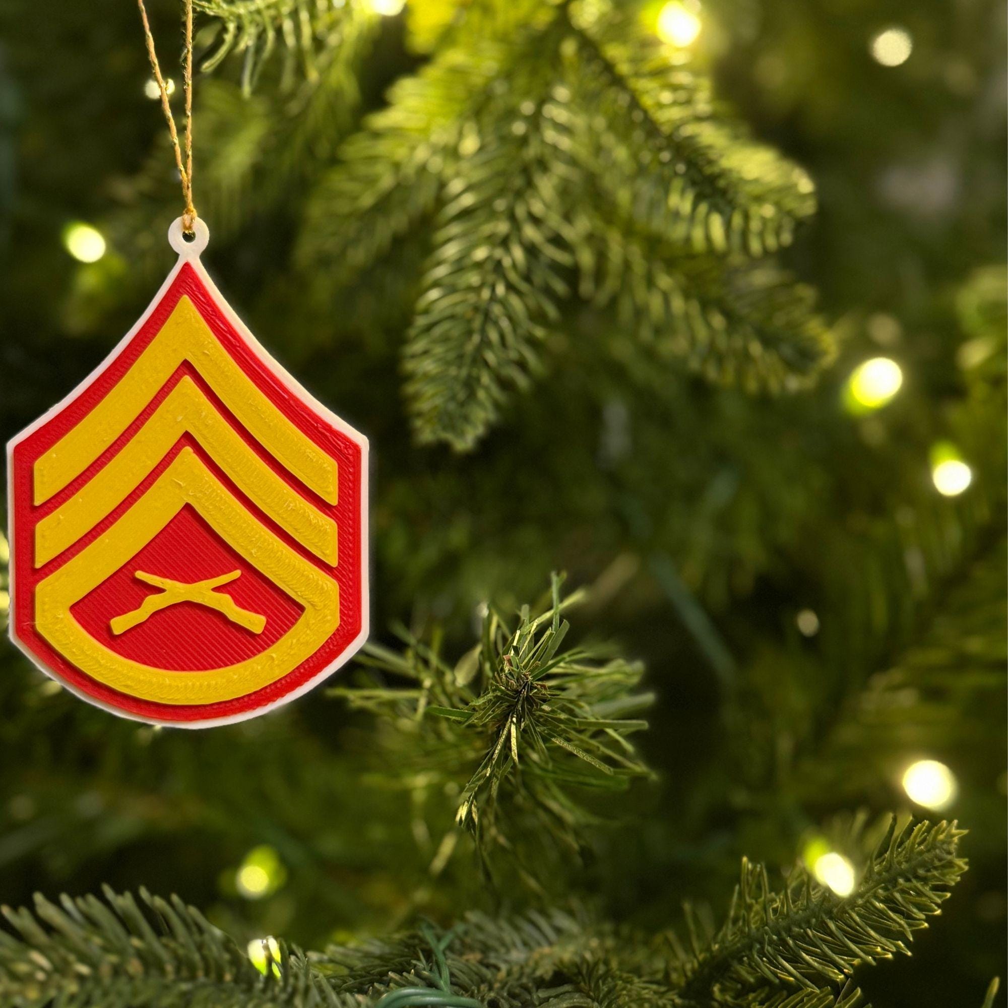 Personalized Marines Staff Sergeant Ornament