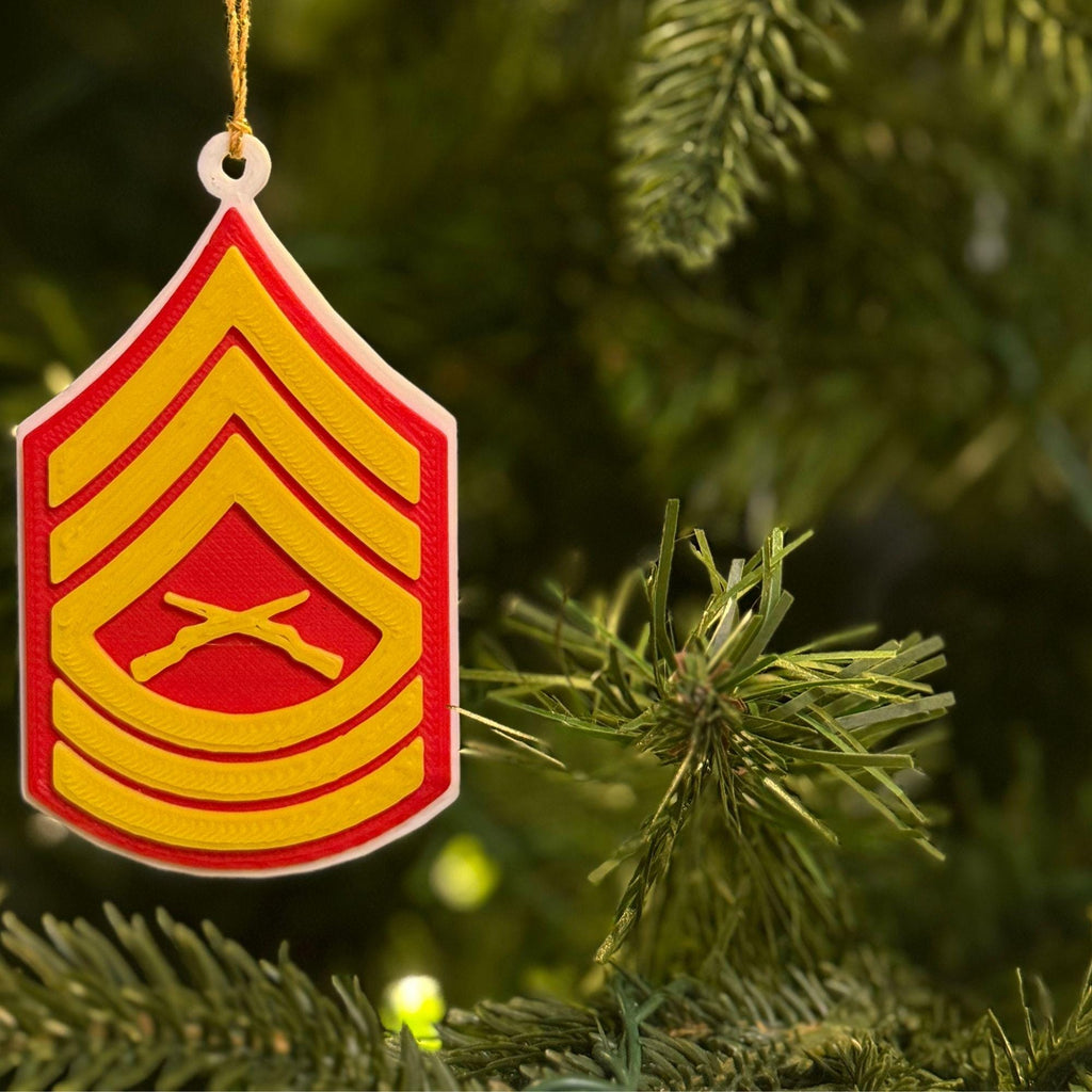 Personalized Marines Master Sergeant Ornament