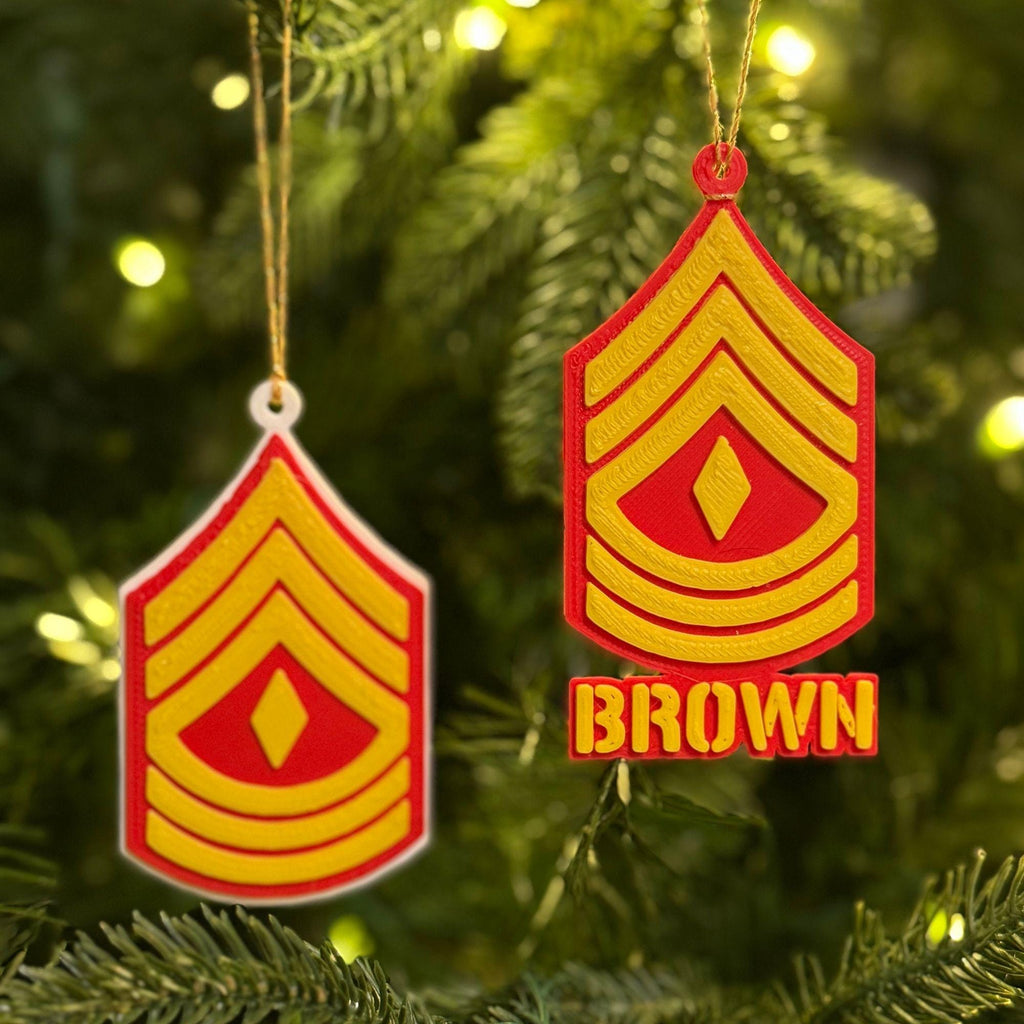 Personalized Marines First Sergeant Ornament