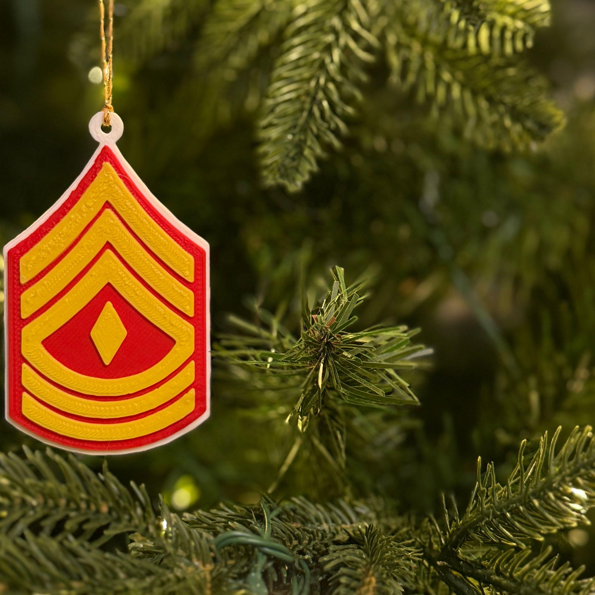 Personalized Marines First Sergeant Ornament
