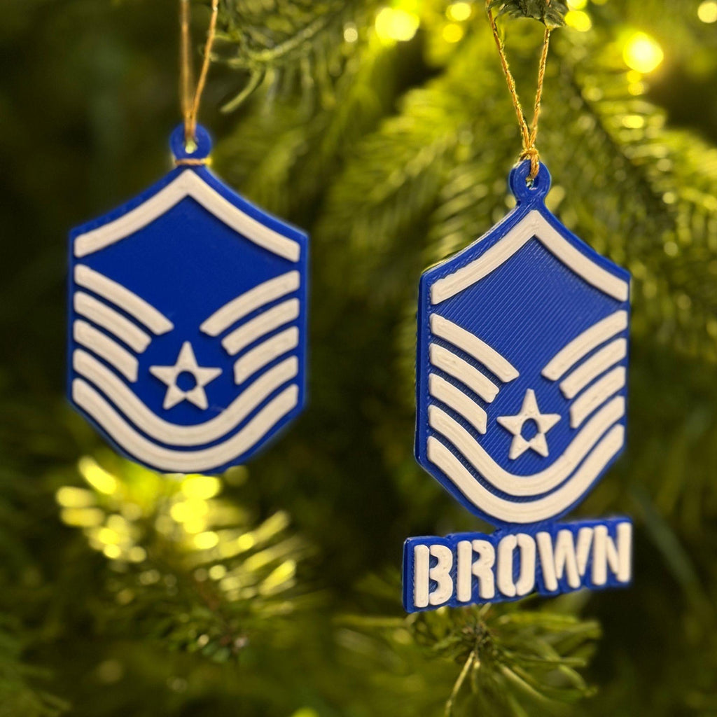 Personalized Air Force Master Sergeant Ornament