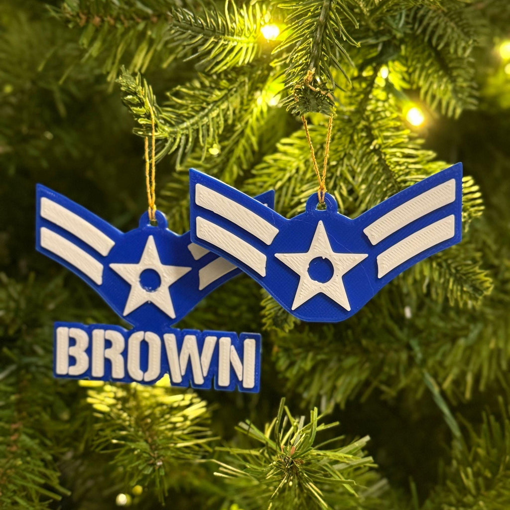 Personalized Air Force Airman First Class Ornament