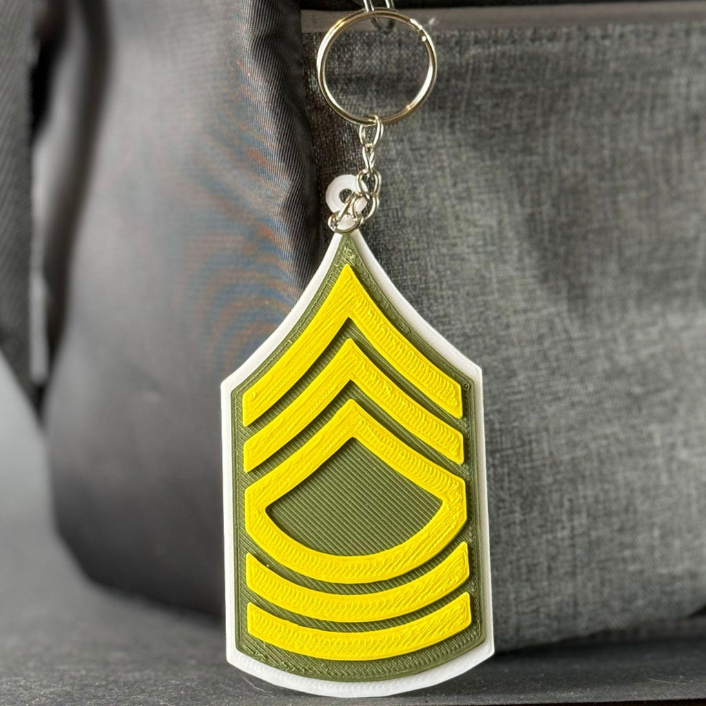 Personalized Master Sergeant Keychain
