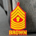 Personalized Master Gunnery Sergeant Keychain