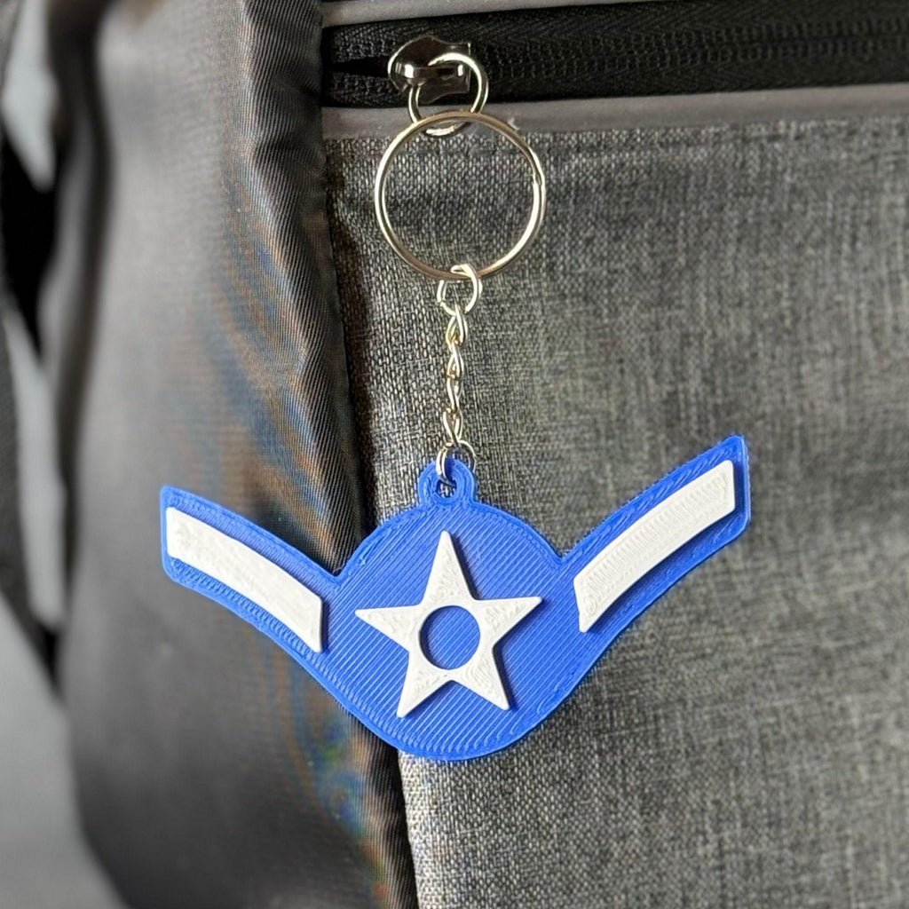 Personalized USAF Airman Keychain