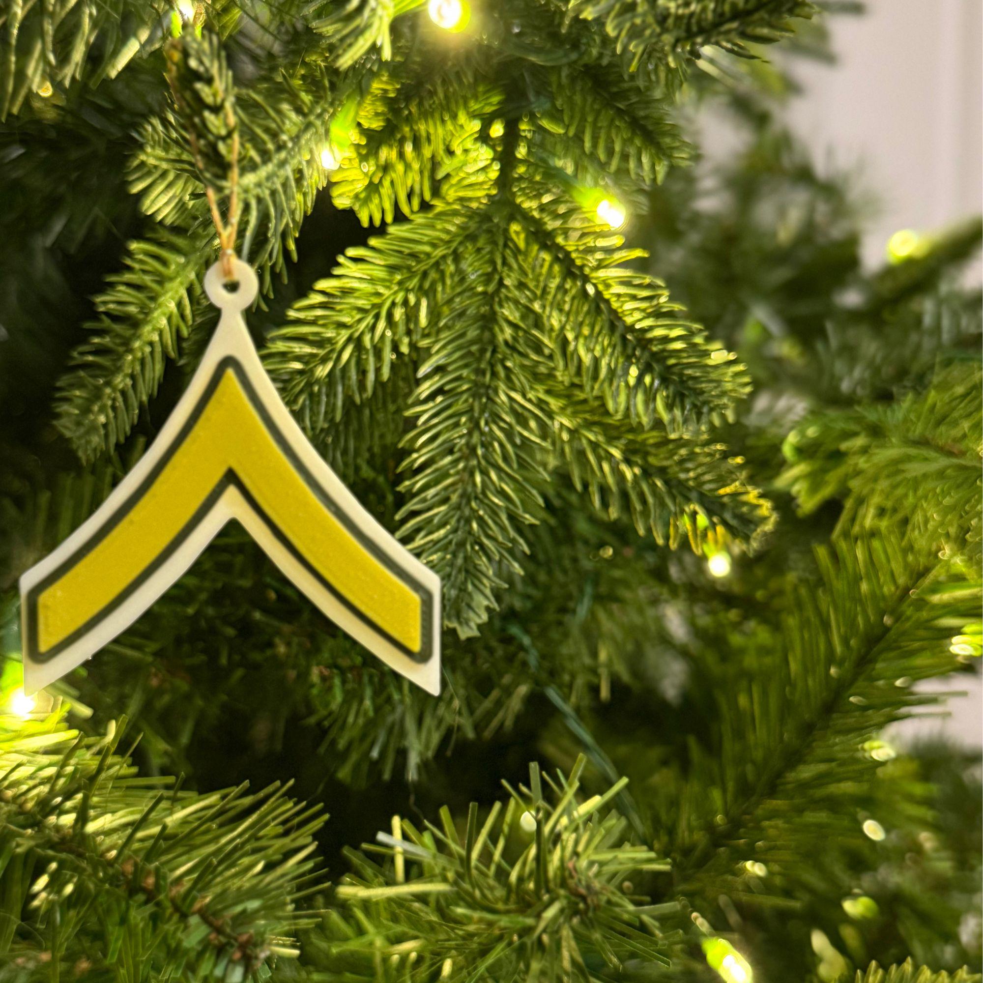 Personalized Army Private Ornament