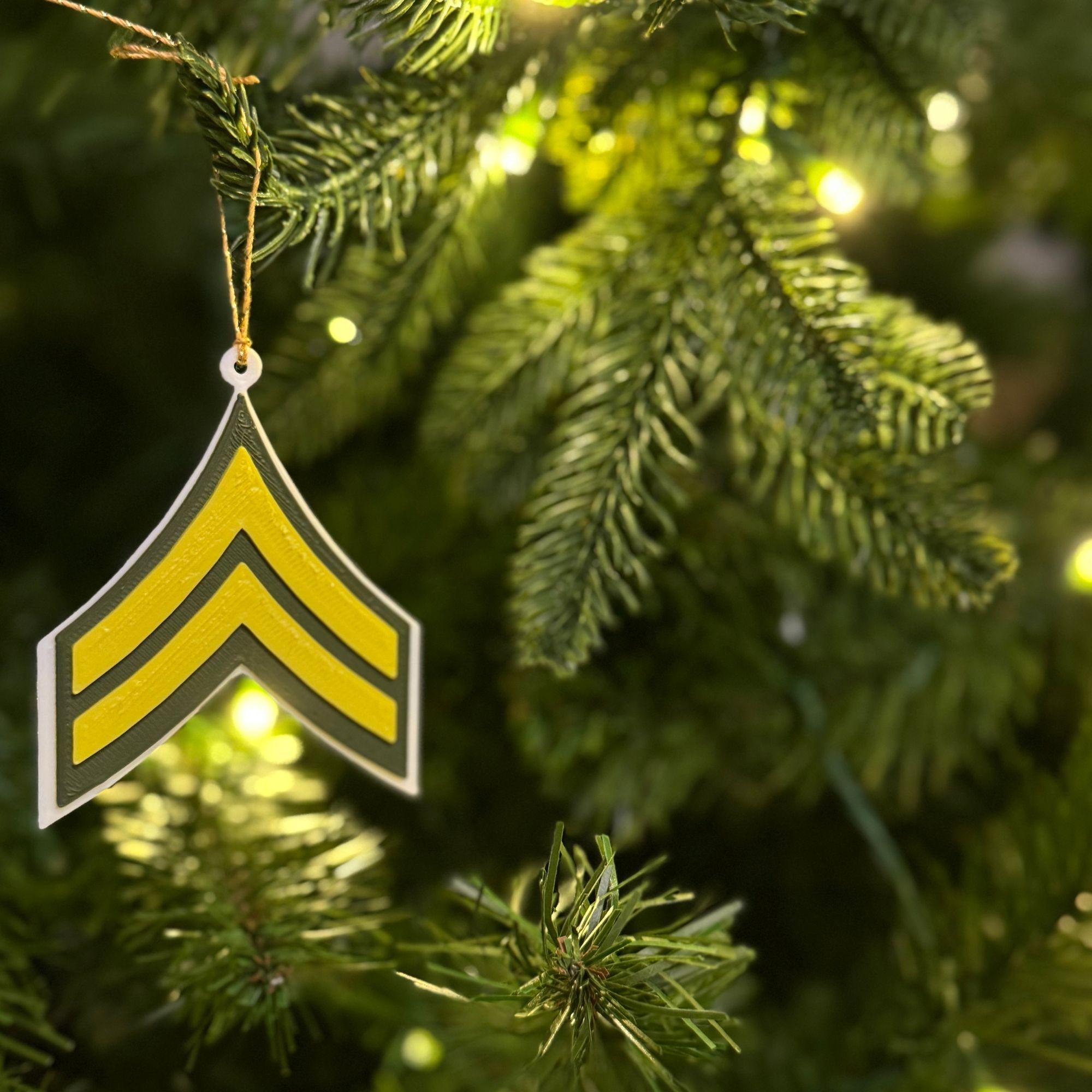 Personalized Army Corporal Ornament