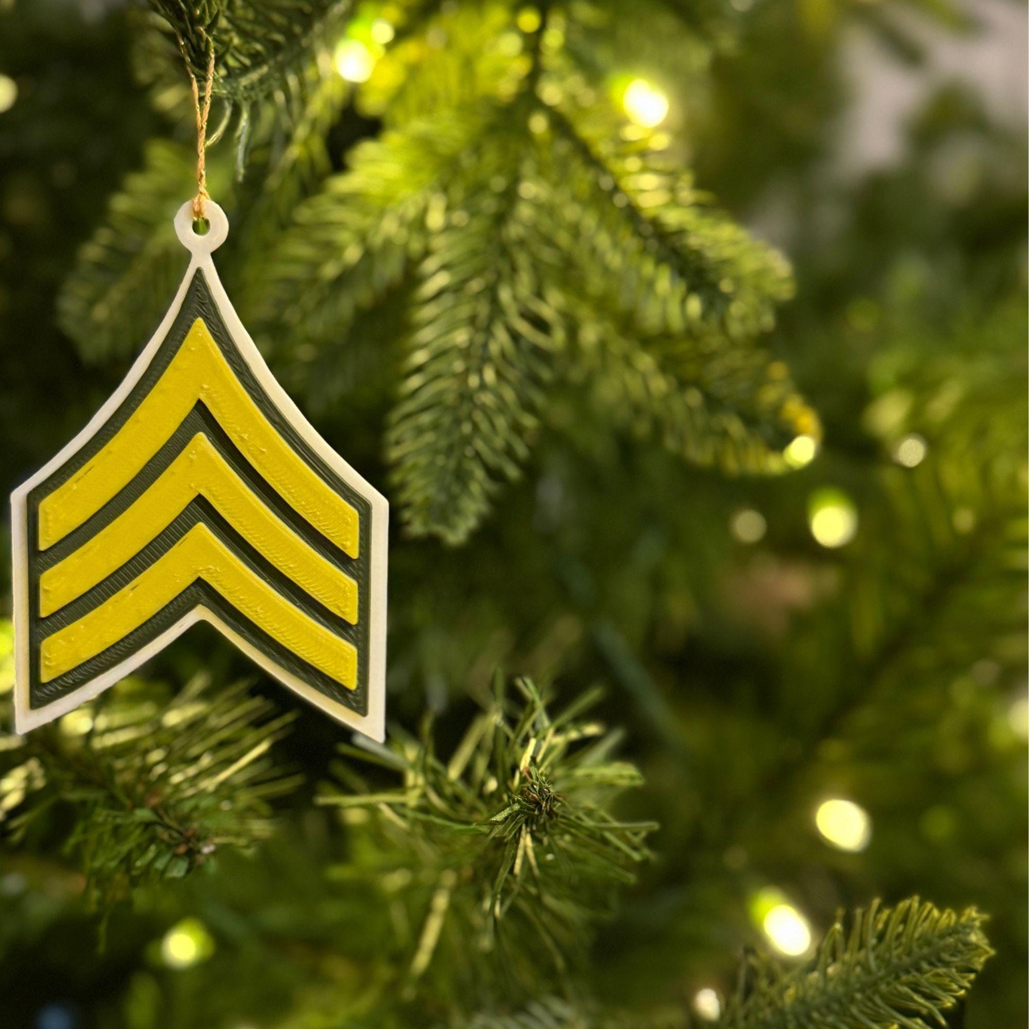 Personalized Army Sergeant Ornament
