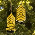 Personalized Sergeant Major of the Army Ornaments