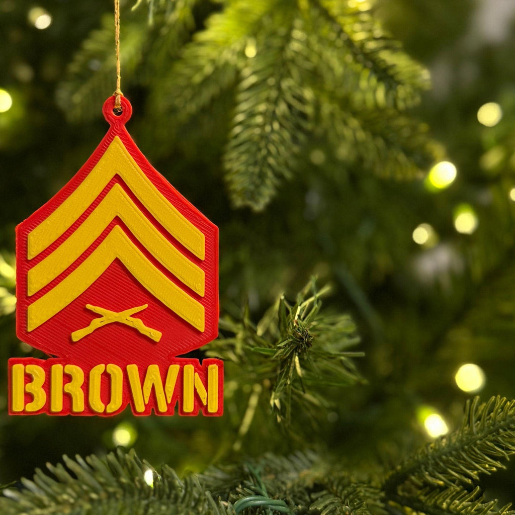 Personalized Marines Sergeant Ornament