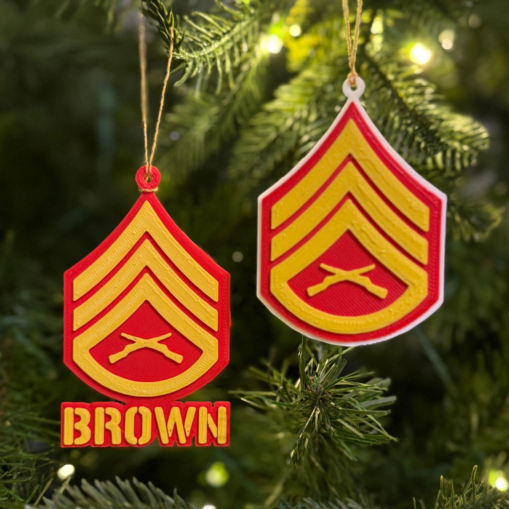 Personalized Marines Staff Sergeant Ornament