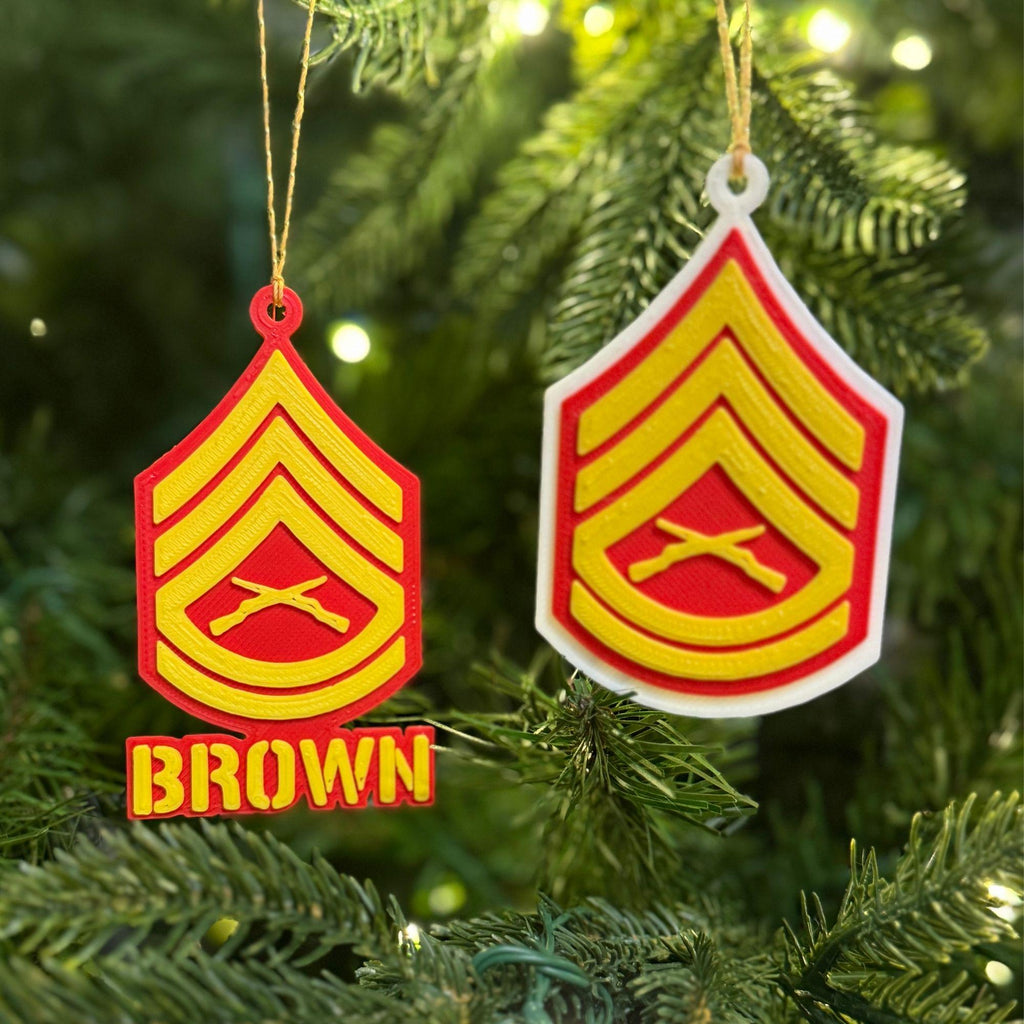 Personalized Marines Gunnery Sergeant Ornament