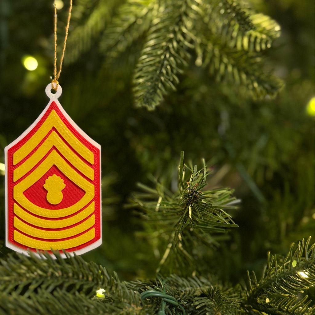 Personalized Marines Master Gunnery Sergeant Ornament