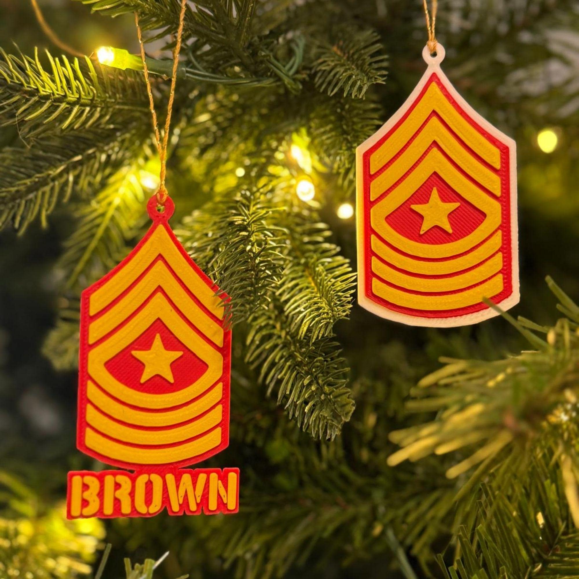 Personalized Marines Sergeant Major Ornament