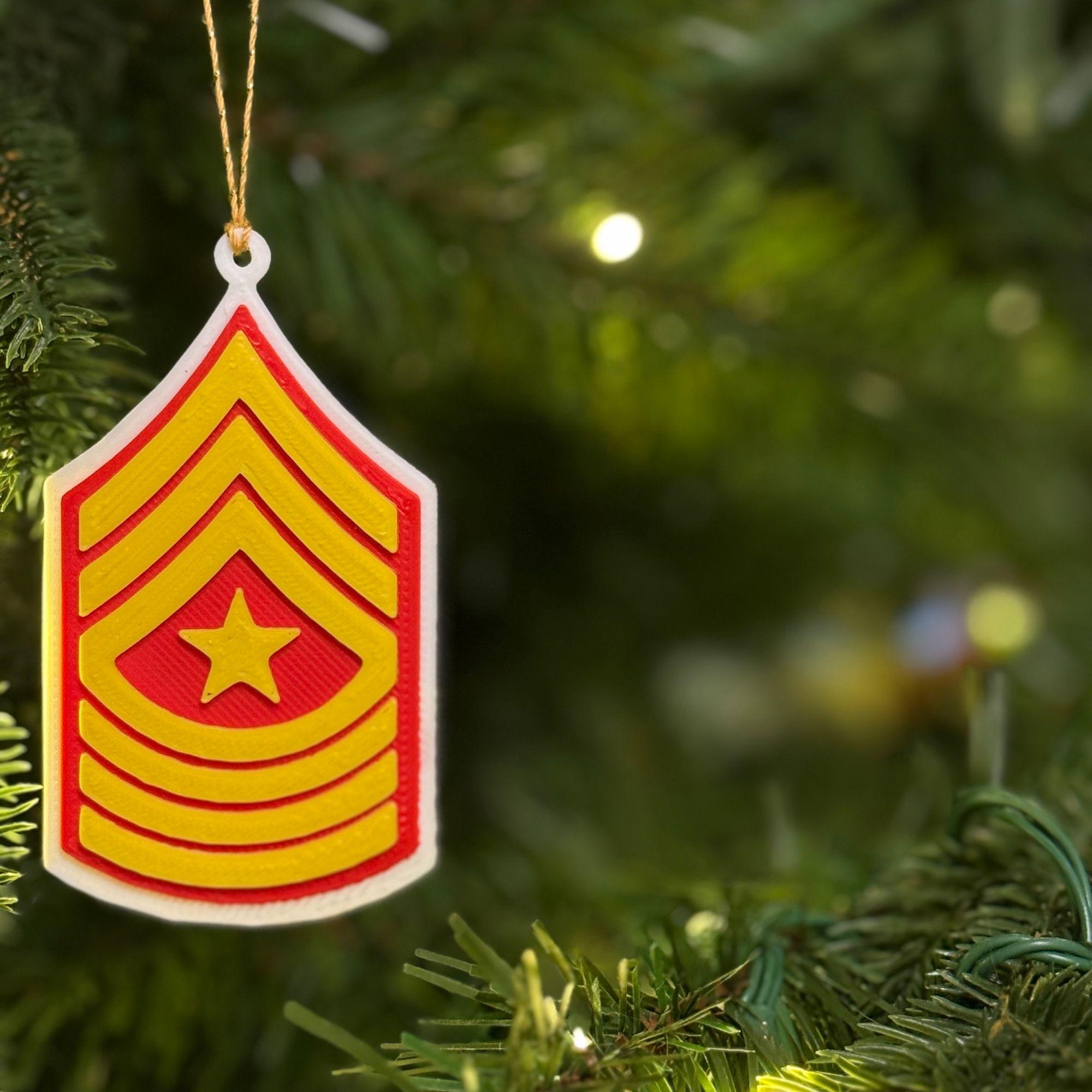 Personalized Marines Sergeant Major Ornament