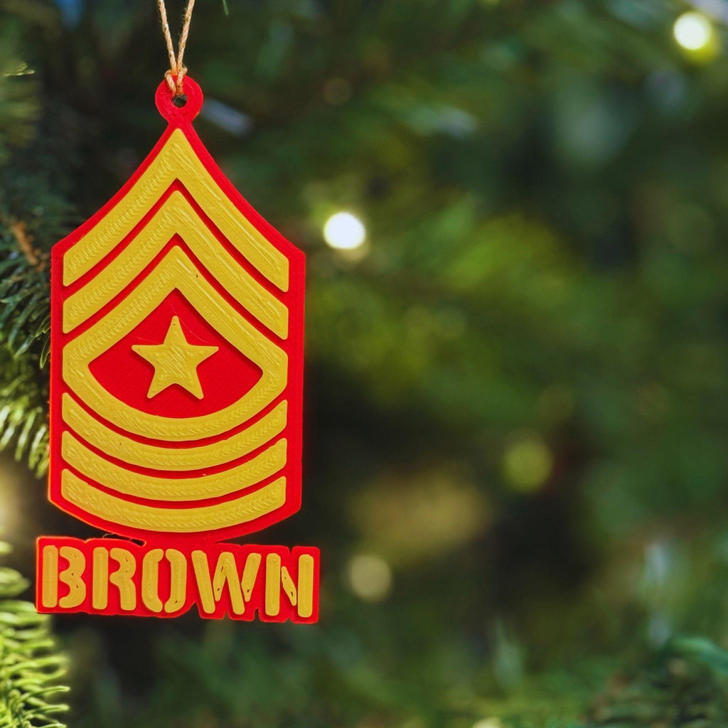 Personalized Marines Sergeant Major Ornament