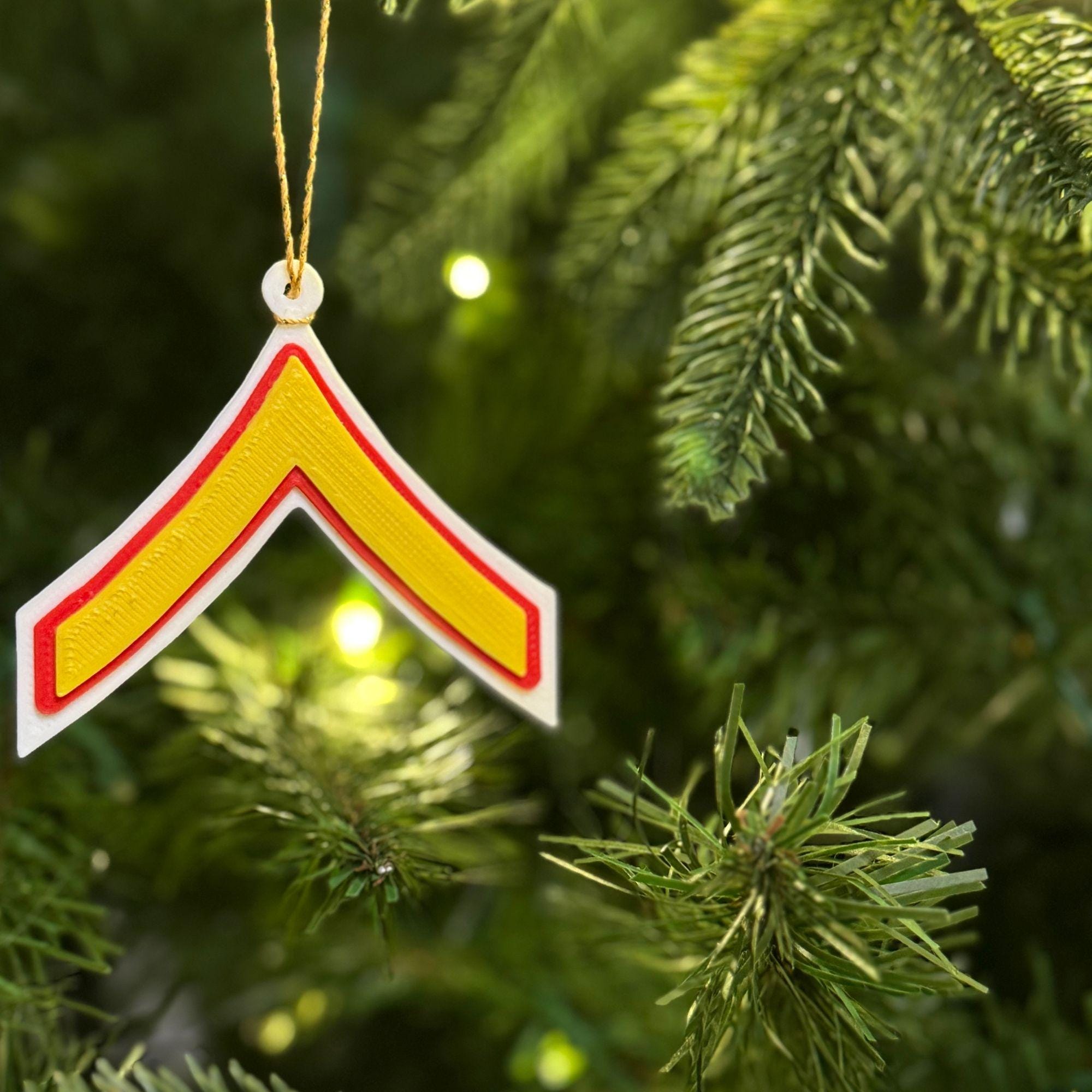 Personalized Marines Private First Class Ornament