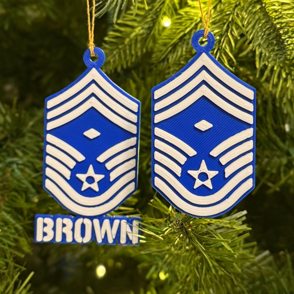 Personalized Air force First Sergeant E9 Ornament
