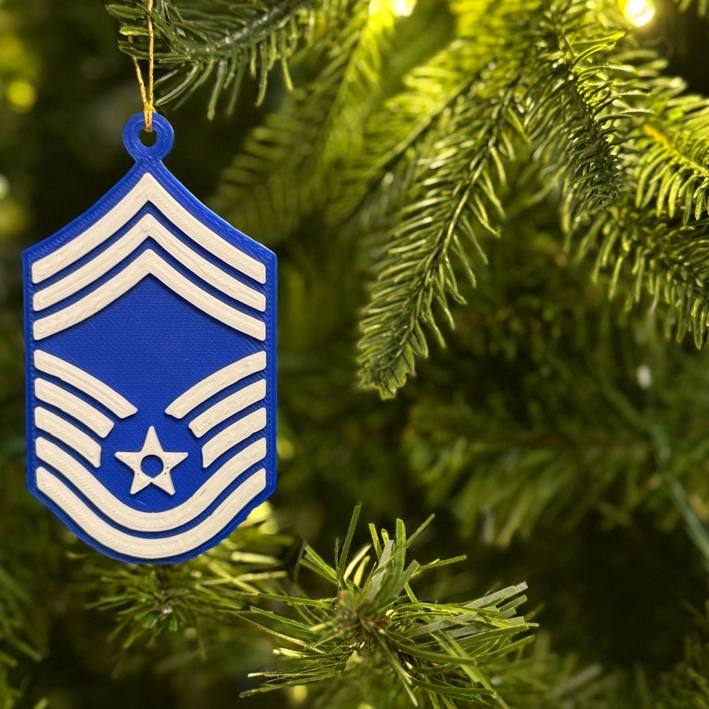 Personalized Air Force Chief Master Sergeant Ornament