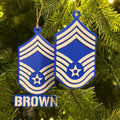 Personalized Air Force Chief Master Sergeant Ornament