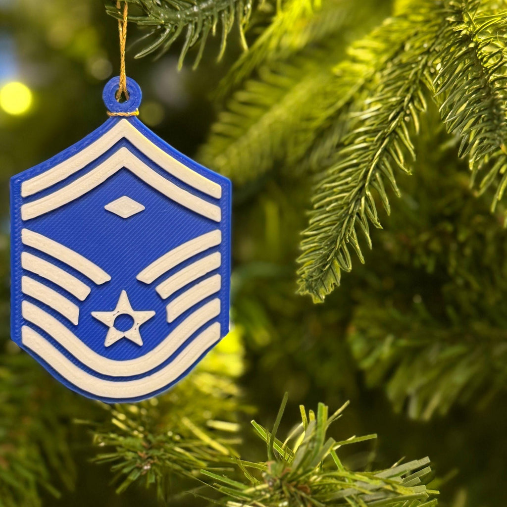Personalized Air Force First Sergeant E-8 Ornament