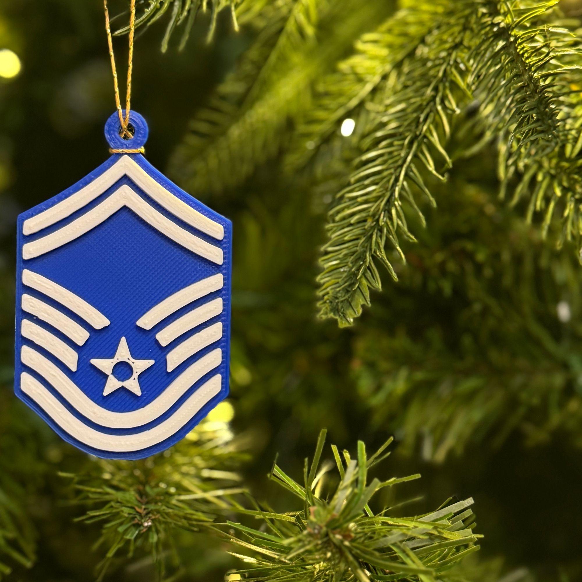Personalized Air Force Senior Master Sergeant Ornament