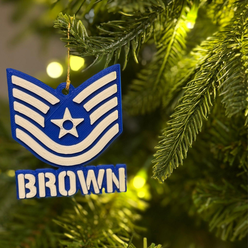 Personalized Air Force Technical Sergeant Ornament