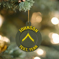 Personalized Army Private Ornament, Private Ornament, Army Promotion, PV2 Ornament, Army Rank Ornament, Army Retirement, US Army Officer