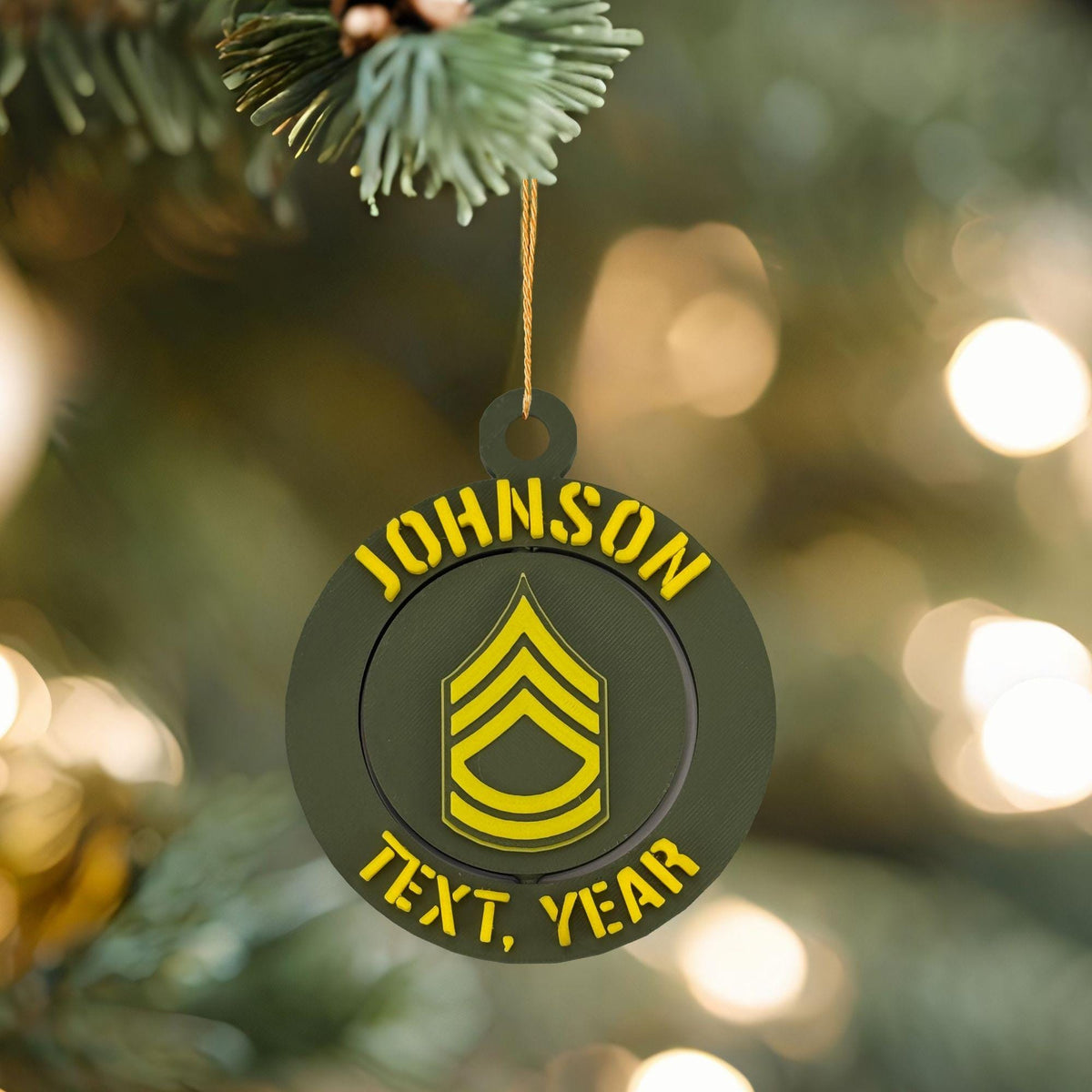 Personalized Army Sergeant First Class Ornament, Sergeant First Class Ornament, Army Promotion, SFC Ornament, Army Rank Ornament, Army PCS