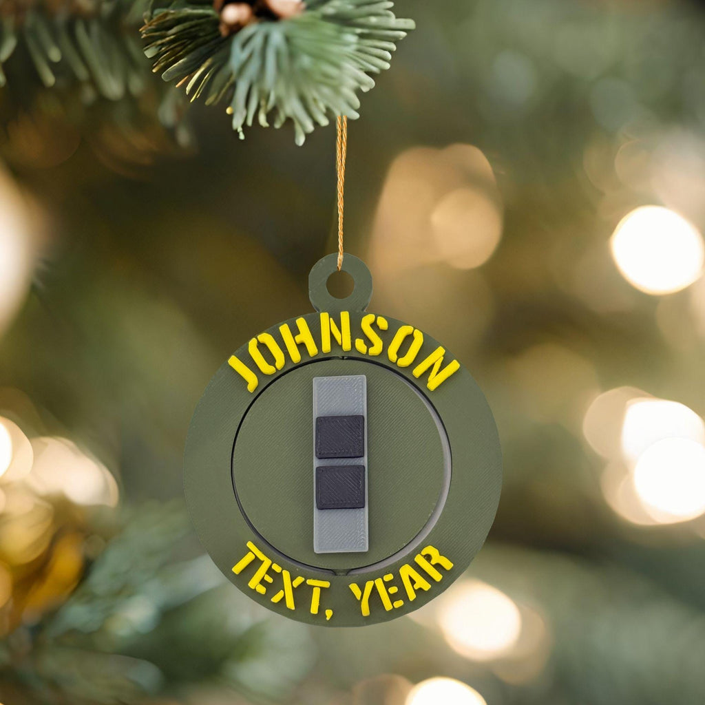 Personalized Army Chief Warrant Officer 2 Ornament, Chief Warrant Officer 2 Ornament, Army Promotion, Army CW2 Ornament, Army Rank Ornament
