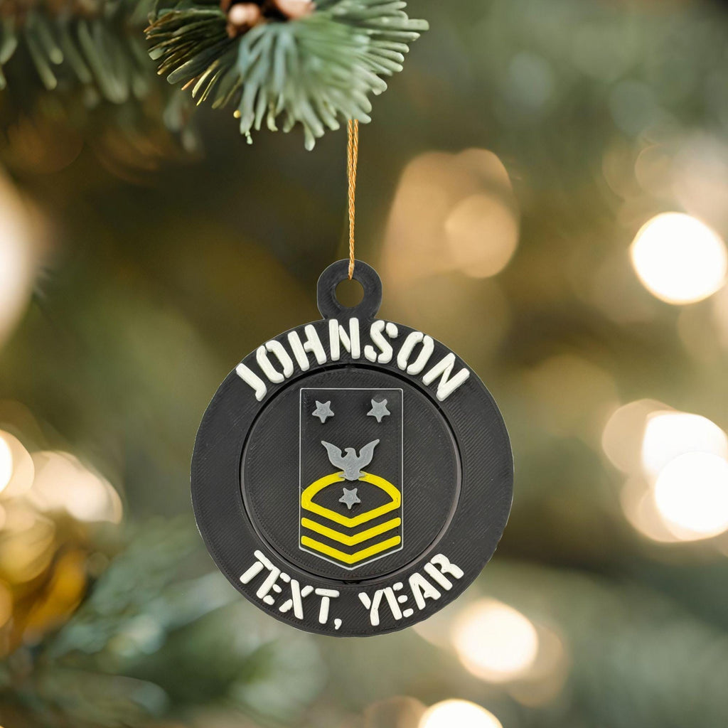 Personalized Fleet Command Master Chief Petty Officer Ornament, Fleet Command Master Chief Petty Officer Ornament, NAVY Ornament Promotion